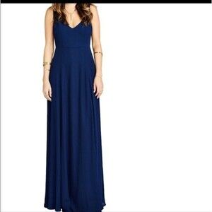 Show Me Your Mumu Maxi Gown XL Maxi Side Slit Classic Cocktail Wedding Dress